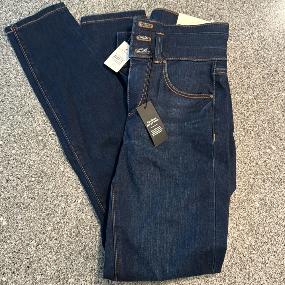 Skinny dark wash Ann Taylor jeans size 0